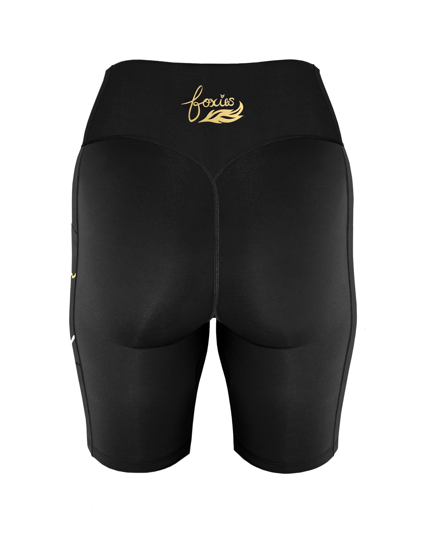 Black | The Foxies Short — slip shorts with built-in underwear (4)