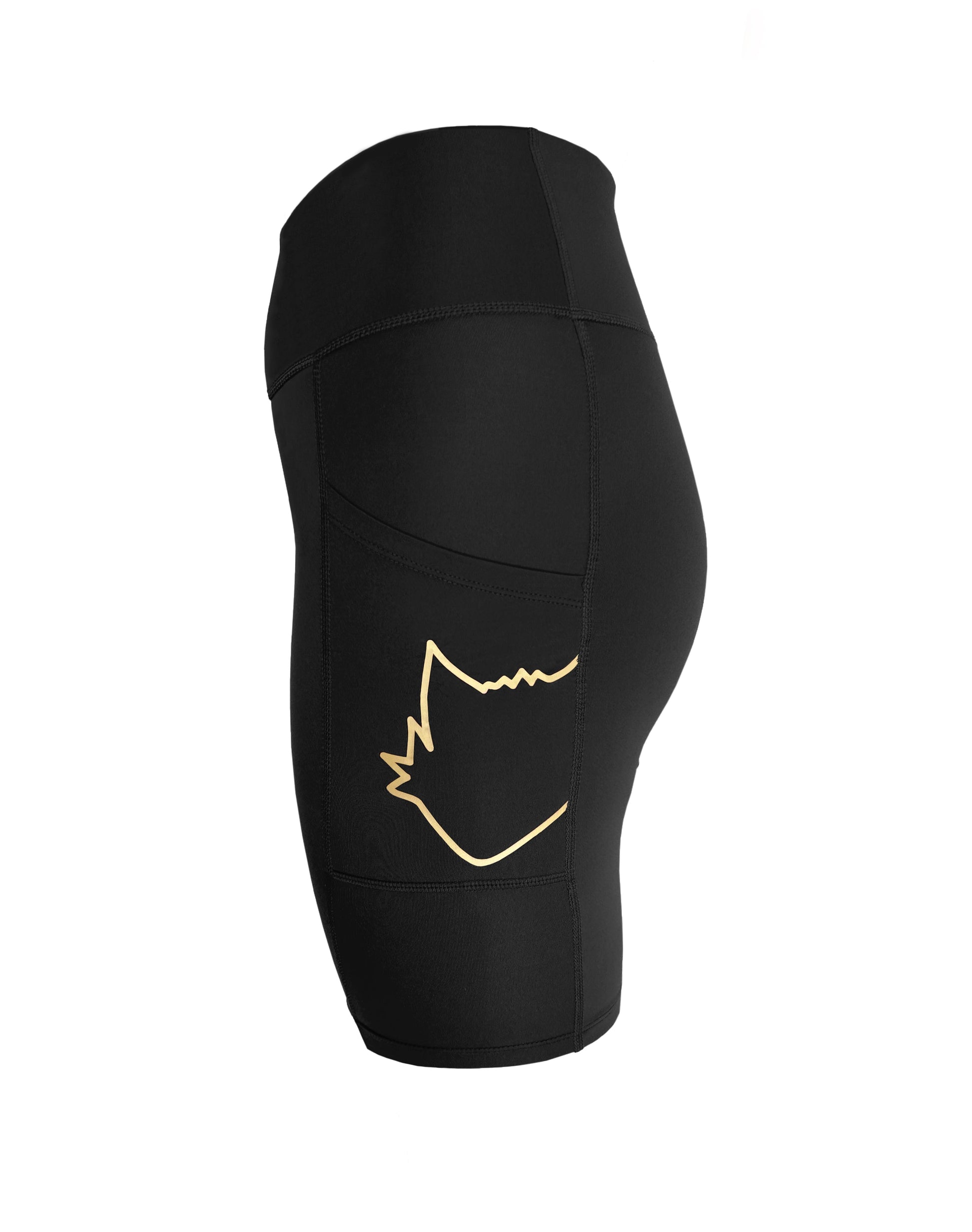 Black | The Foxies Short — slip shorts with built-in underwear (2)