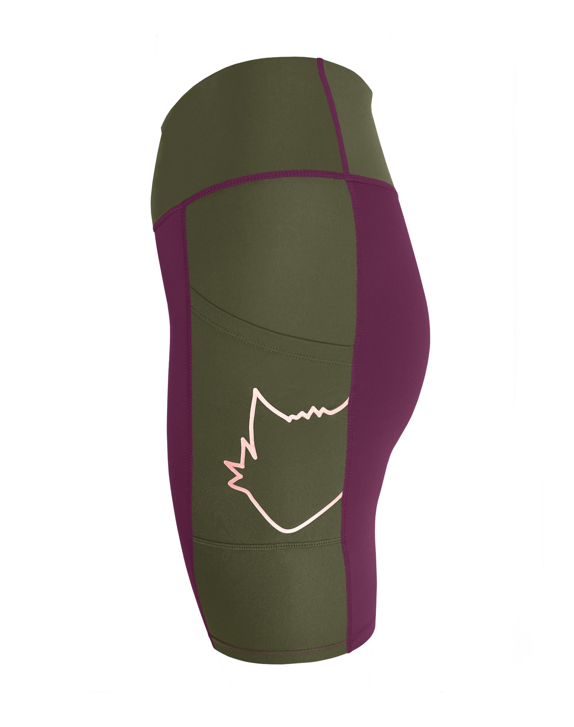 Beetroot & Olive | The Foxies Short — slip shorts with built-in underwear (2)