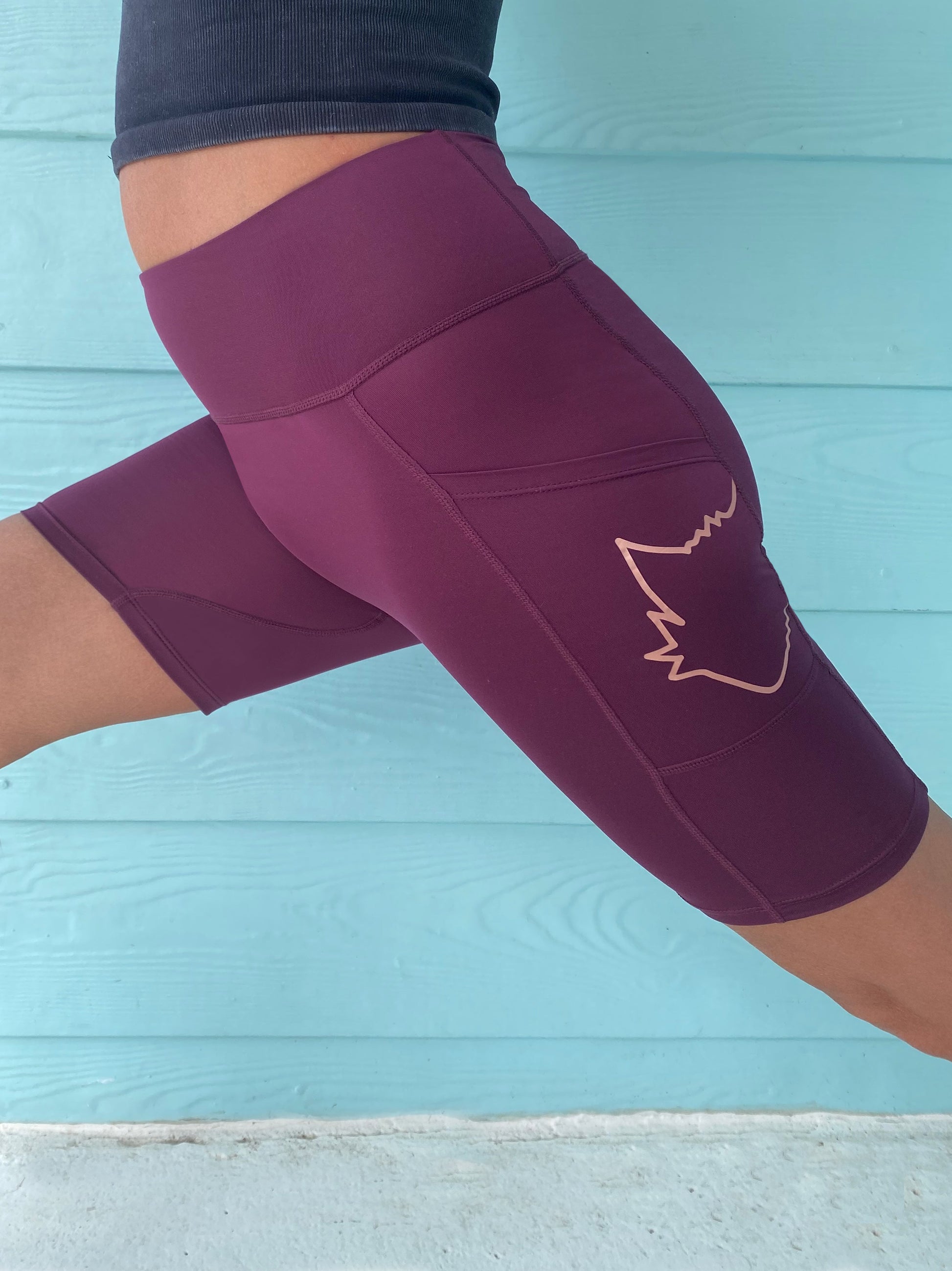 Beetroot | The Foxies Short — slip shorts with built-in underwear (1)