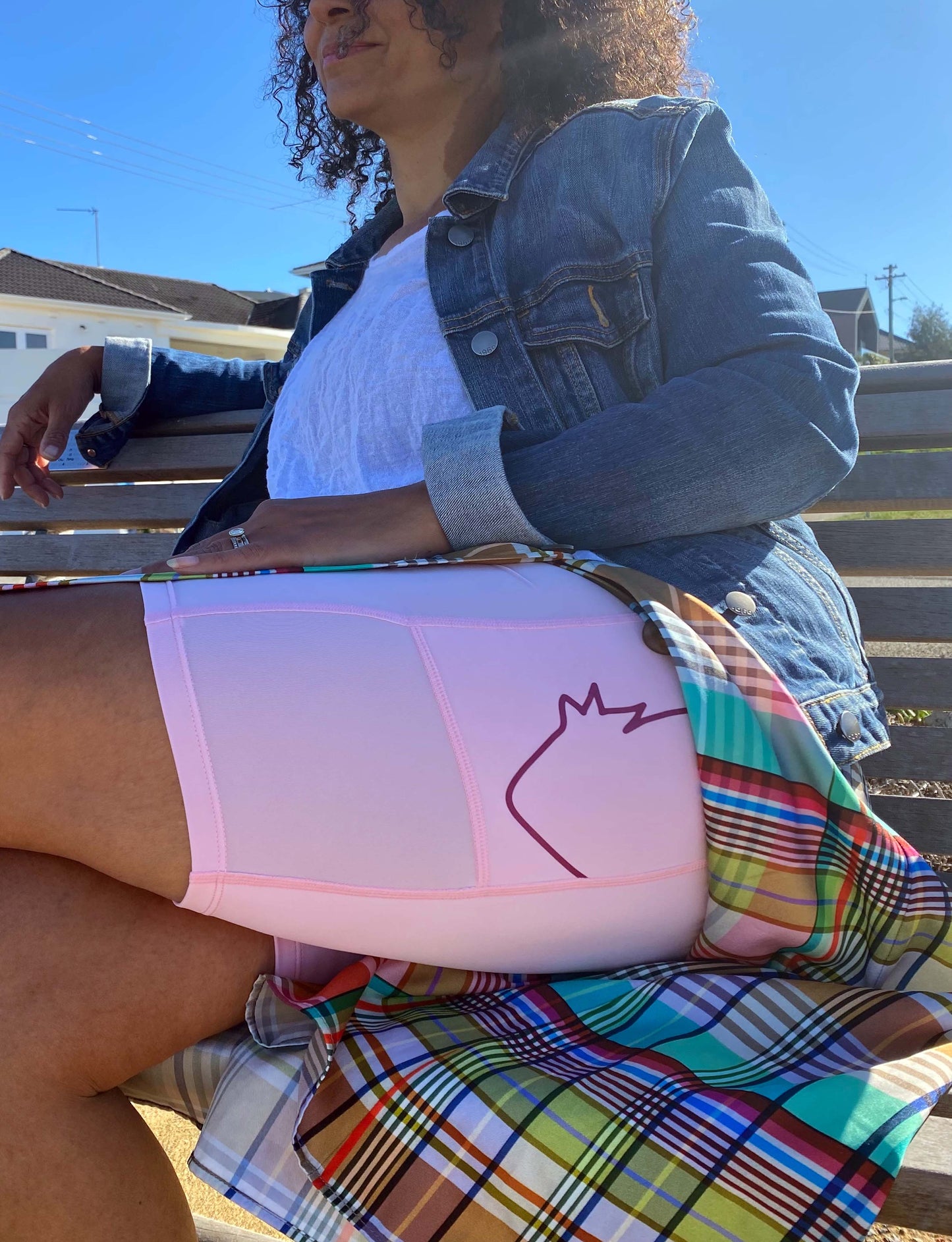Bubblegum | The Foxies Short — slip shorts with built-in underwear (2)