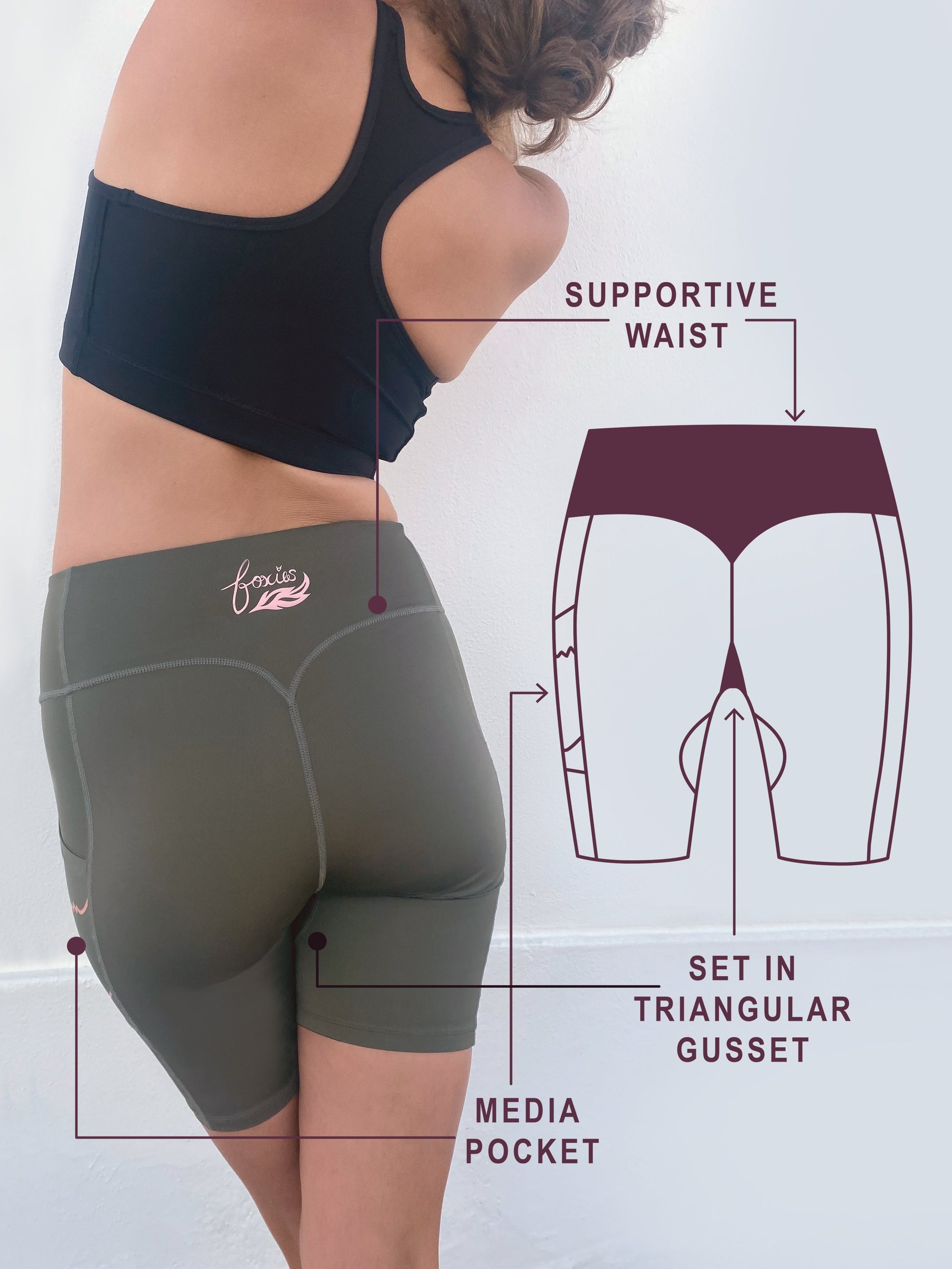 Olive | The Foxies Short — slip shorts with built-in underwear (11)